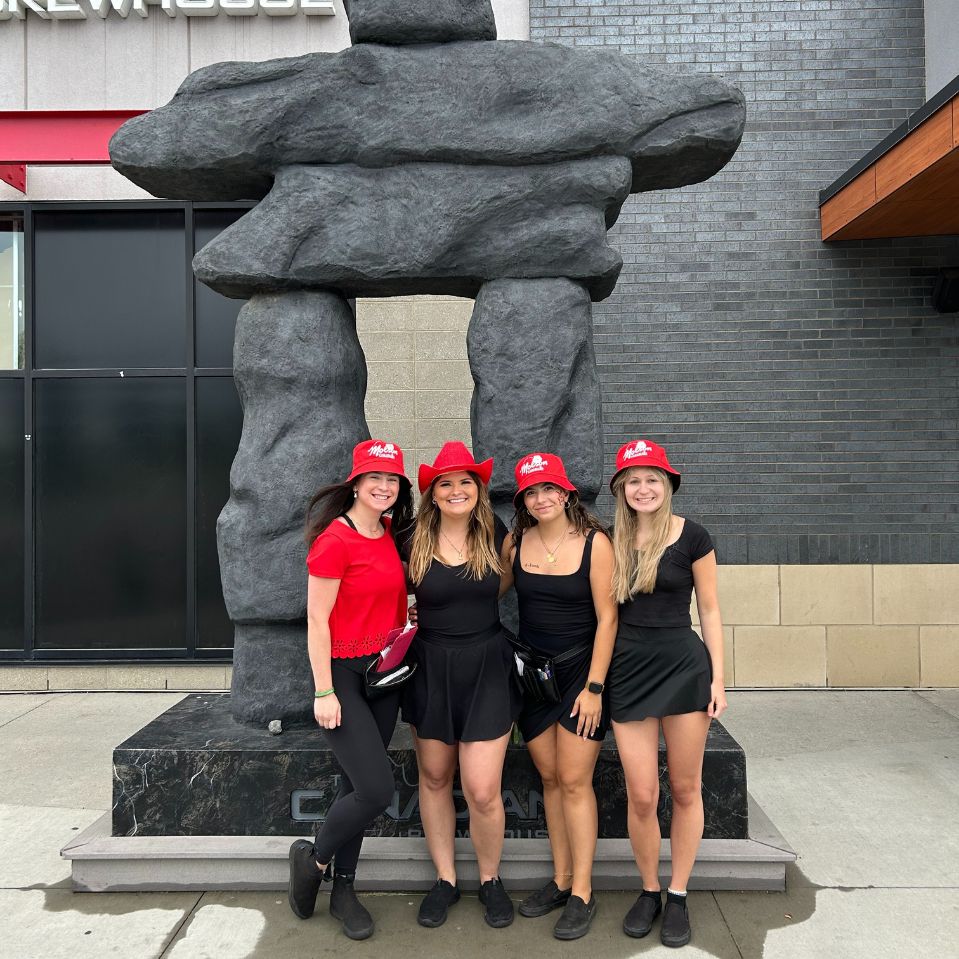 Guests at a Canadian Brewhouse event