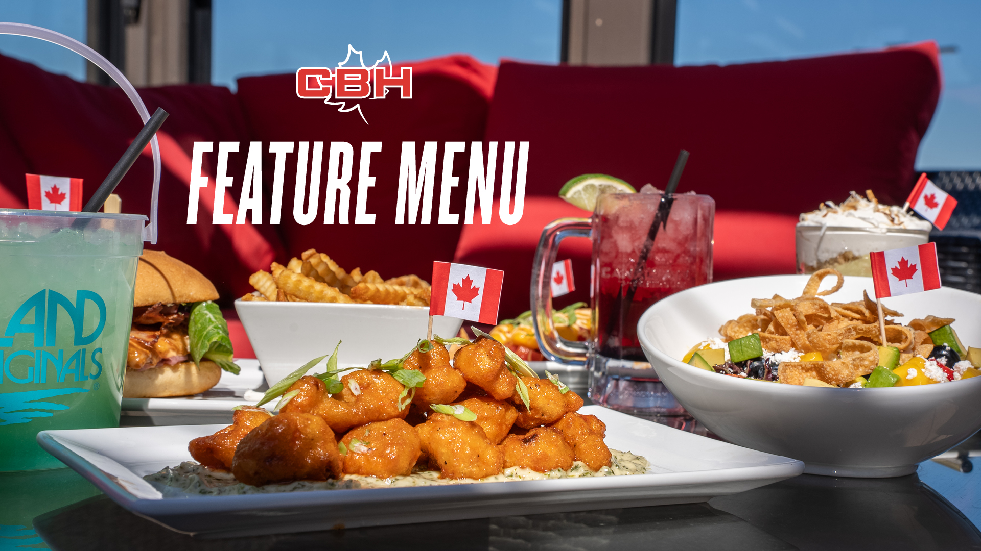 The Canadian Brewhouse summer feature menu artwork